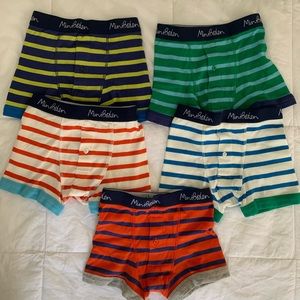 NEW Mini Boden boys boxers, bag of 5